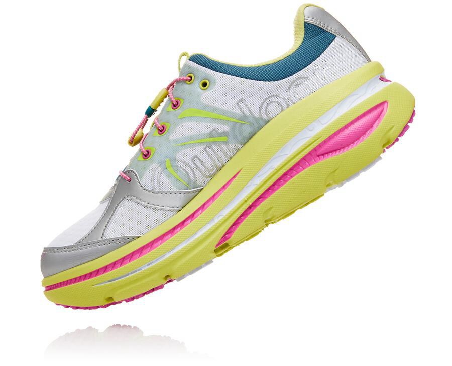 Running Shoes Womens - Hoka One One OV X Bondi B - White - XQZVYMH-23